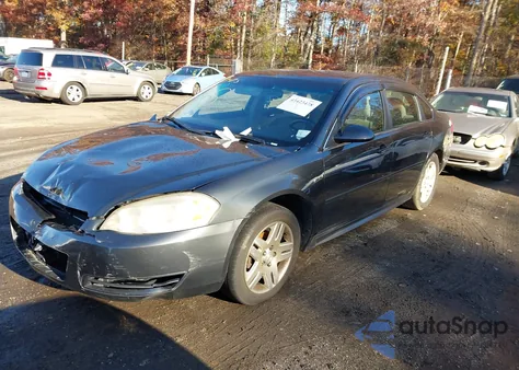 2013 Chevrolet Impala Lt из США, поврежденный, VIN 2G1WG5E39D1253651